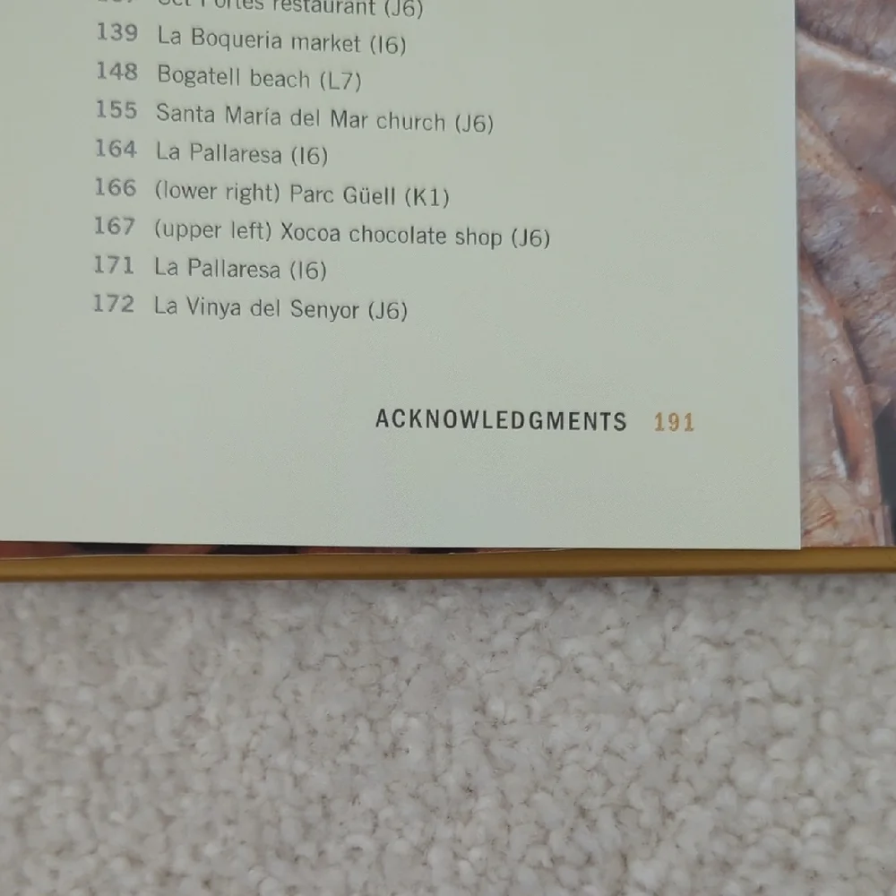 3 For $30. Williams Sonoma Barcelona Recipe Book with Golden Cover